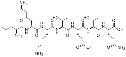 CAS # 476014-70-7, Fequesetide, (2S)-5-amino-2-[[(2S,3R)-2-[[(2S)-2-[[(2S,3R)-2-[[(2S)-6-amino-2-[[(2S)-6-amino-2-[[(2S)-2-amino-4-methylpentanoyl]amino]hexanoyl]amino]hexanoyl]amino]-3-hydroxybutanoyl]amino]-4-carboxybutanoyl]amino]-3-hydroxybutanoyl]amino]-5-oxopentanoic acid