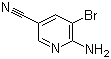 structure of CAS# 477871-32-2, 2-Amino-3-bromo-5-cyanopyridine