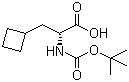 CAS # 478183-61-8, Boc-D-Cyclobutylalanine, (R)-2-(tert-butoxycarbonylamino)-3-cyclobutylpropanoic acid