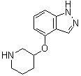 structure of CAS# 478830-50-1, 4-(哌啶-3-基氧基)-1H-吲唑