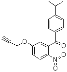 structure of CAS# 478965-00-3, (4-Isopropylphenyl)(2-nitro-5-(propargyloxy)phenyl)methanone