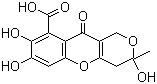 Fulvic acid molecular structure (CAS 479-66-3)