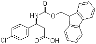 structure of CAS# 479064-91-0, Fmoc-(S)-4-氯苯基-beta-苯丙氨酸