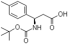 structure of CAS# 479064-96-5, Boc-(S)-4-甲基-beta-苯丙氨酸