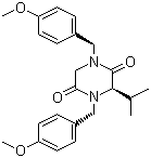 CAS # 479681-55-5, (S)-N,N'-Bis(p-methoxybenzyl)-3-isopropyl-piperazine-2,5-dione