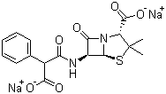 structure of CAS# 4800-94-6, Carbenicillin disodium
