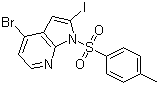 structure of CAS# 480423-17-4, 4-溴-2-碘-N-对甲苯磺酰-7-氮杂吲哚