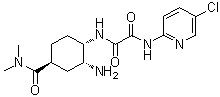 structure of CAS# 480452-37-7, N1-[(1S,2R,4S)-2-氨基-4-[(二甲基氨基)羰基]环己基]-N2-(5-氯-2-吡啶基)草酸二酰胺