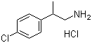 CAS # 4806-79-5, 2-(4-Chlorophenyl)propan-1-amine hydrochloride, p-Chloro-beta-methylphenethylamine hydrochloride