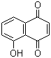 5-Hydroxy-1,4-naphthalenedione molecular structure (CAS 481-39-0)