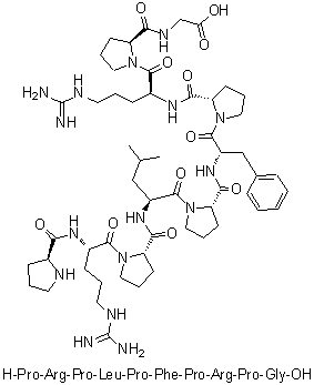 CAS # 481053-02-5, L-Prolyl-L-arginyl-L-prolyl-L-leucyl-L-prolyl-L-phenylalanyl-L-prolyl-L-arginyl-L-prolylglycine