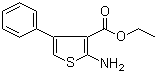 structure of CAS# 4815-36-5, Ethyl 2-amino-4-phenylthiophene-3-carboxylate