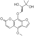CAS # 482-25-7, Byakangelicin, 5-Methoxy-8-(2,3-dihydroxy-3-methylbutoxy)psoralene, Bjacangelicin, Bjakangelicin, Byankagelicine