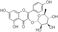CAS # 482-39-3, Afzelin, Kaempferol 3-o-glucorhamnoside, Kaempferol 3-rhamnoside