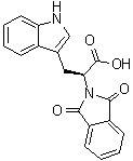 CAS # 48208-26-0, N-Phthaloyl-L-tryptophan, (S)-3-(Indol-3-yl)-2-(1,3-dihydro-1,3-dioxo-2H-isoindol-2-yl)propanoic acid, RG 108