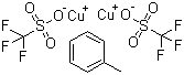structure of CAS# 48209-28-5, 三氟甲烷磺酸铜与甲苯的络合物