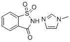 structure of CAS# 482333-74-4, Saccharin 1-methylimidazole