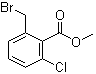 structure of CAS# 482578-63-2, 2-溴甲基-6-氯苯甲酸甲酯