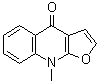 CAS # 484-74-2, 9-Methylfuro[2,3-b]quinolin-4(9H)-one, Isodictamine