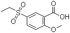 structure of CAS# 4840-63-5, 2-Methoxy-5-(ethylsulfonyl)benzoic acid
