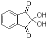 CAS # 485-47-2, Ninhydrin hydrate, Ninhydrin monohydrate, 1,2,3-Indantrione monohydrate, 2,2-Dihydroxy-1,3-indanedione, Trioxohydrindene monohydrate