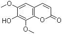 CAS # 486-21-5, Isofraxidin, 7-Hydroxy-6,8-dimethoxychromen-2-one