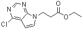 CAS # 4863-57-4, 4-Chloro-7H-pyrrolo[2,3-d]pyrimidine-7-propanoic acid ethyl ester