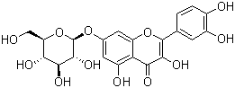 Quercetin-7-glucoside molecular structure (CAS 491-50-9)