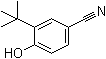 CAS # 4910-04-7, 3-tert-Butyl-4-hydroxybenzonitrile, 2-tert-Butyl-4-cyanophenol