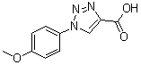 CAS 登录号：4916-13-6, 1-(4-甲氧基苯基)-1H-1,2,3-三唑-4-羧酸