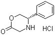 (5S)-5-Phenyl-2-morpholinone hydrochloride molecular structure (CAS 491833-36-4)