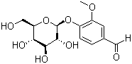 CAS # 494-08-6, Glucovanillin, 4-(beta-D-Glucopyranosyloxy)-3-methoxybenzaldehyde