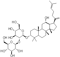 CAS # 494753-69-4, Ginsenoside Rk1, 3beta,12beta-Dihydroxydammar-20(21),24-diene-3-O-beta-D-glucopyranosyl(1&rarr;2)-beta-D-glucopyranoside, PAN 30
