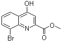 structure of CAS# 495407-02-8, 4-羟基-8-溴喹啉-2-羧酸甲酯
