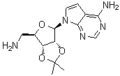 CAS # 49554-54-3, 7-[5-Amino-5-deoxy-2,3-O-(1-methylethylidene)-beta-D-ribofuranosyl]-7H-pyrrolo[2,3-d]pyrimidin-4-amine