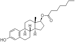structure of CAS# 4956-37-0, Oestradiol 17-heptanoate
