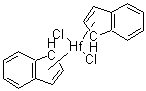 structure of CAS# 49596-05-6, Dichlorobis(eta5-indenyl)hafnium