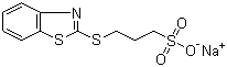 CAS # 49625-94-7, Sodium 3-(benzothiazol-2-ylthio)-1-propanesulfonate, 3-(Benzothiazol-2-ylthio)-1-propanesulfonic acid sodium salt, ZPS