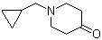 1-(Cyclopropylmethyl)piperidin-4-one molecular structure (CAS 49682-96-4)