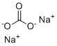 Sodium carbonate molecular structure (CAS 497-19-8)