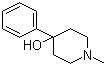 structure of CAS# 4972-68-3, 1-Methyl-4-phenylpiperidin-4-ol