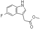 structure of CAS# 497258-29-4, (5-氟-1H-吲哚-3-基)乙酸甲酯
