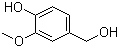CAS # 498-00-0, 4-Hydroxy-3-methoxybenzyl alcohol, Vanillyl alcohol