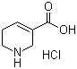 structure of CAS# 498-96-4, 1,2,5,6-Tetrahydro-pyridine-3-carboxylic acid hydrochloride