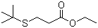 CAS # 49833-33-2, 3-[(tert-Butyl)thio]propanoic acid ethyl ester