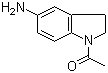 CAS 登录号：4993-96-8, 1-乙酰基-5-氨基-2,3-二氢吲哚