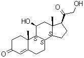 structure of CAS# 50-22-6, 皮质酮