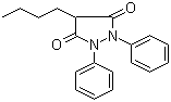 CAS # 50-33-9 (4297-92-1), Phenylbutazone, 4-Butyl-1,2-diphenyl-3,5-pyrazolidinedione, 1,2-Diphenyl-3,5-dioxo-4-n-butylpyrazoline