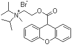 CAS # 50-34-0, Propantheline bromide, (2-Hydroxyethyl)diisopropylmethylammonium bromide xanthene-9-carboxylate