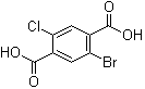 structure of CAS# 500550-60-7, 2-Bromo-5-chloro-1,4-benzenedicarboxylic acid